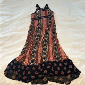 Free People Floral Bohemian Maxi Dress